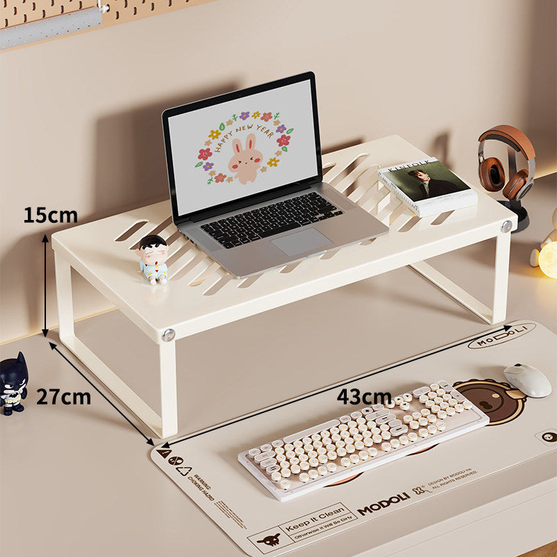 Belüfteter Aluminium-Laptop- und Monitorständer mit Kabelschlitzen