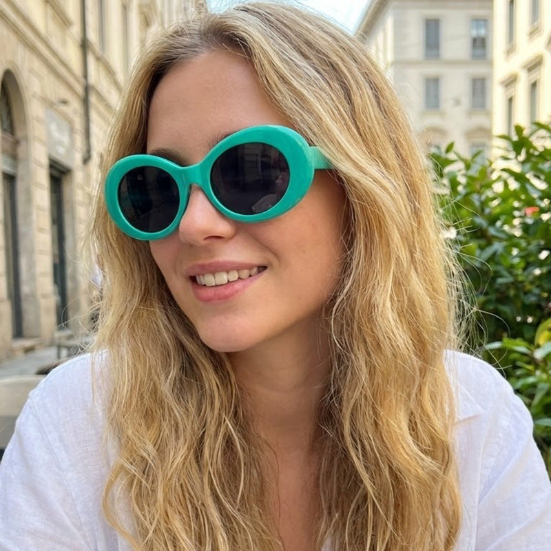 Damen Stilvolle Sonnenbrille mit ovalem Rahmen Brehn