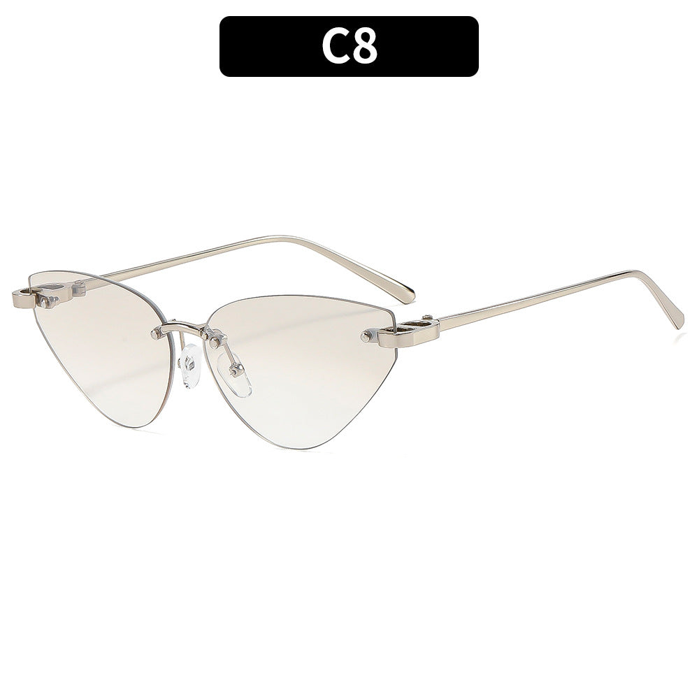 Chice Cat-Eye Sonnenbrillen mit Verlaufslinsen