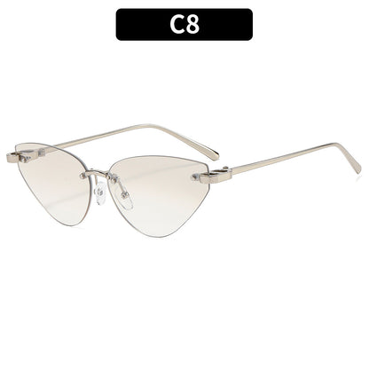 Chice Cat-Eye Sonnenbrillen mit Verlaufslinsen