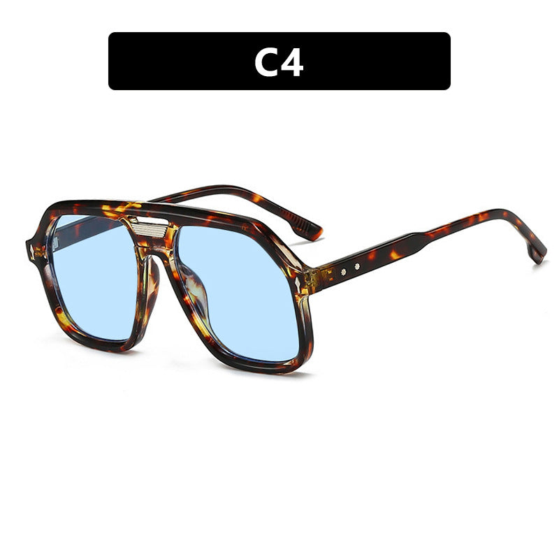 Damen oversized Sonnenbrille mit polygonalem Rahmen und UV-Schutz Brehn