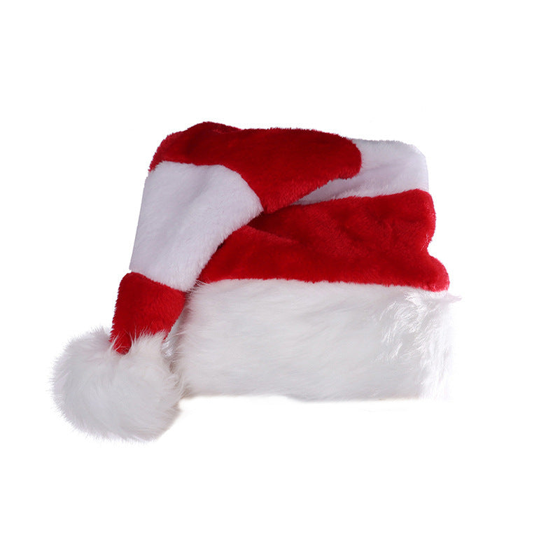 Festliche Weihnachtsmütze mit Plüschbesatz