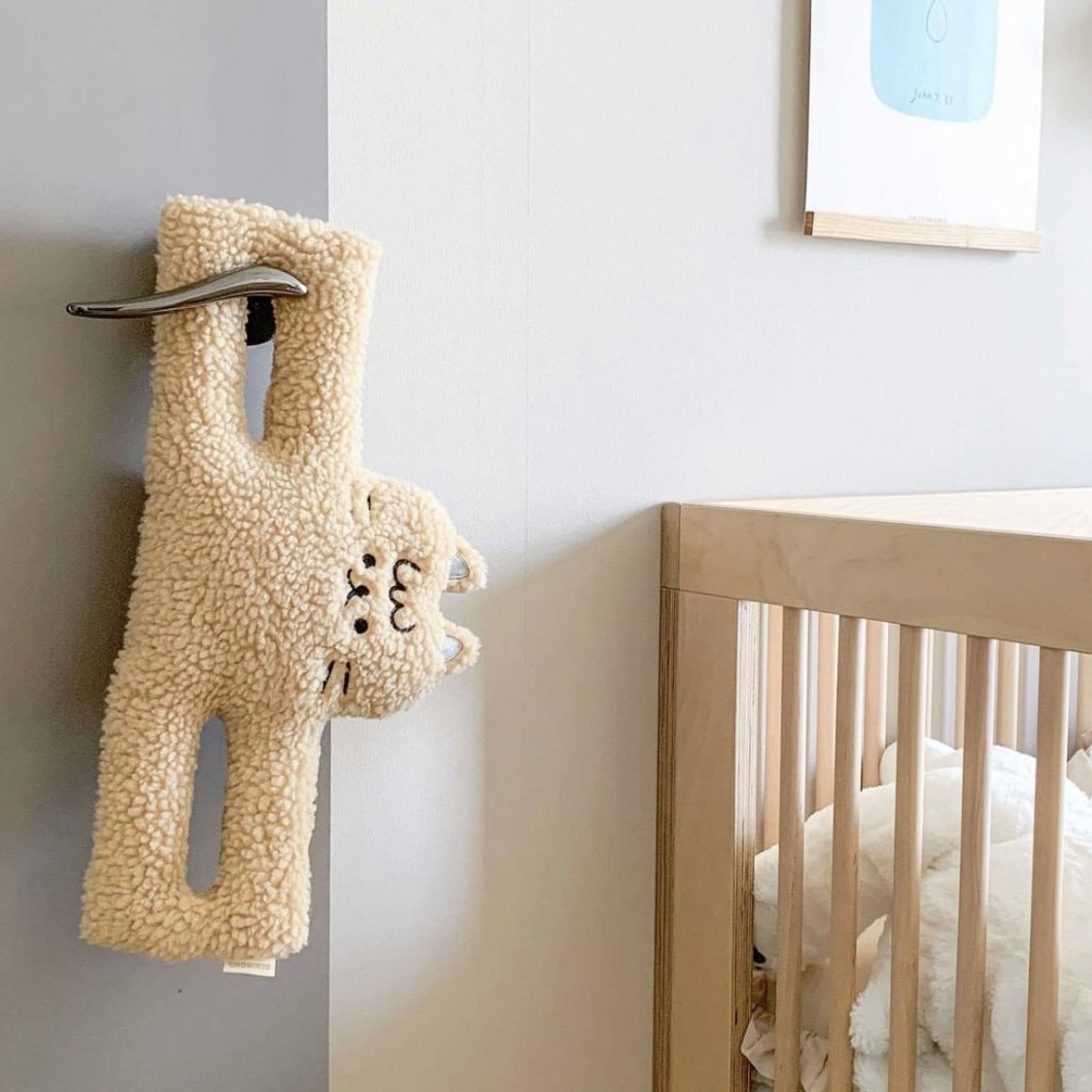 Sherpa-Fleece-Hasen-Handpuppe-Plüschspielzeug
