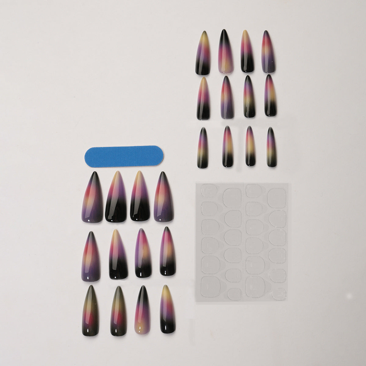 Kunstnagelset mit modernem Ombre-Effekt Brehn
