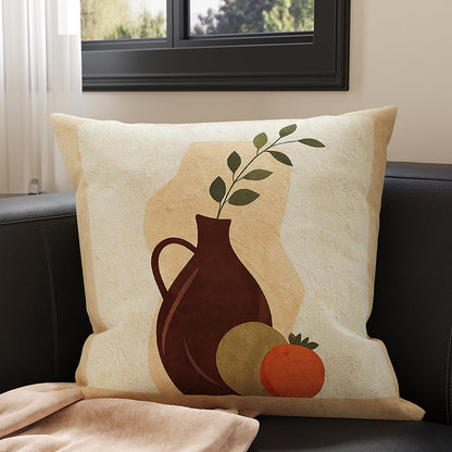Decorative Tufted Velvet Throw Pillow Cover with Raised Floral Appliqué