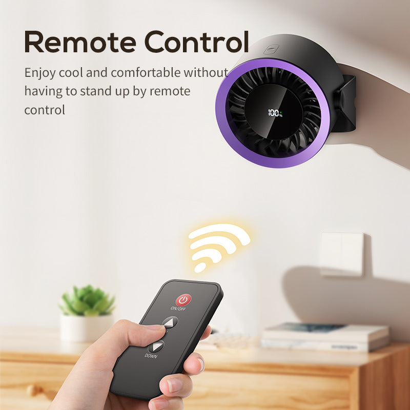 Unisex nan tragbarer USB-Ventilator mit integriertem Akku und LED-Batterieanzeige Brehn