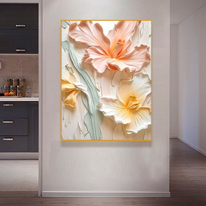 Dekorative Blumenreiche Leinwandkunst