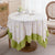 Blumenstickerei Tischdecke