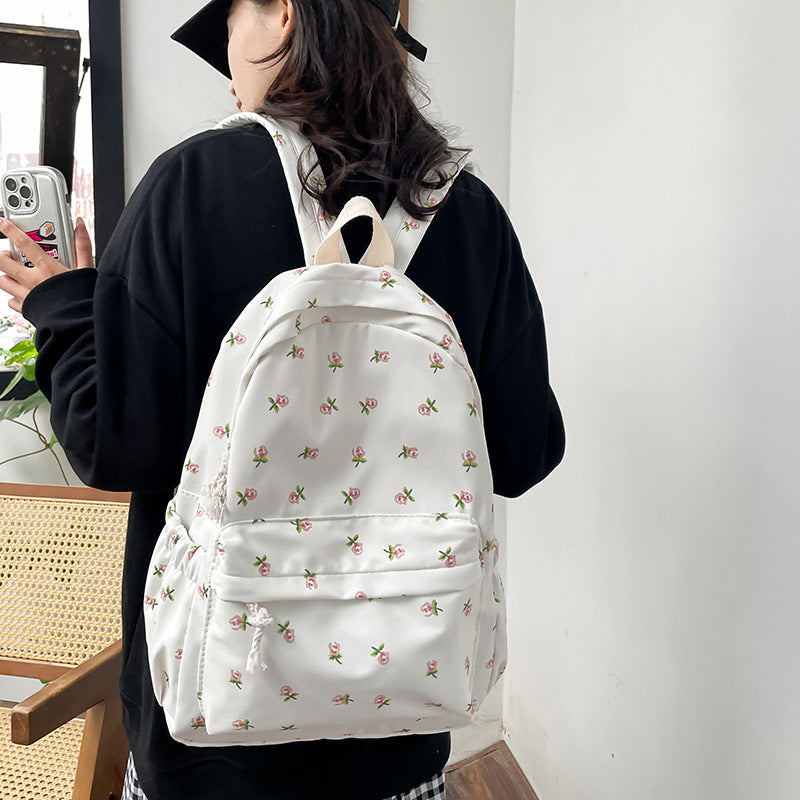 Florales Druck Alltags-Rucksack Brehn