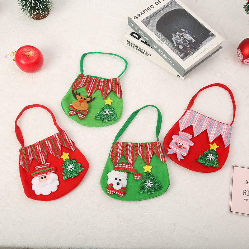 Niedliche Weihnachtsgeschenktasche aus Filz Brehn