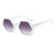 Damen auffällige Sonnenbrille mit hexagonalem Rahmen und komfortablem Sitz Brehn