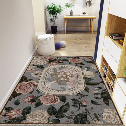 Blumengemusterter dekorativer Teppich