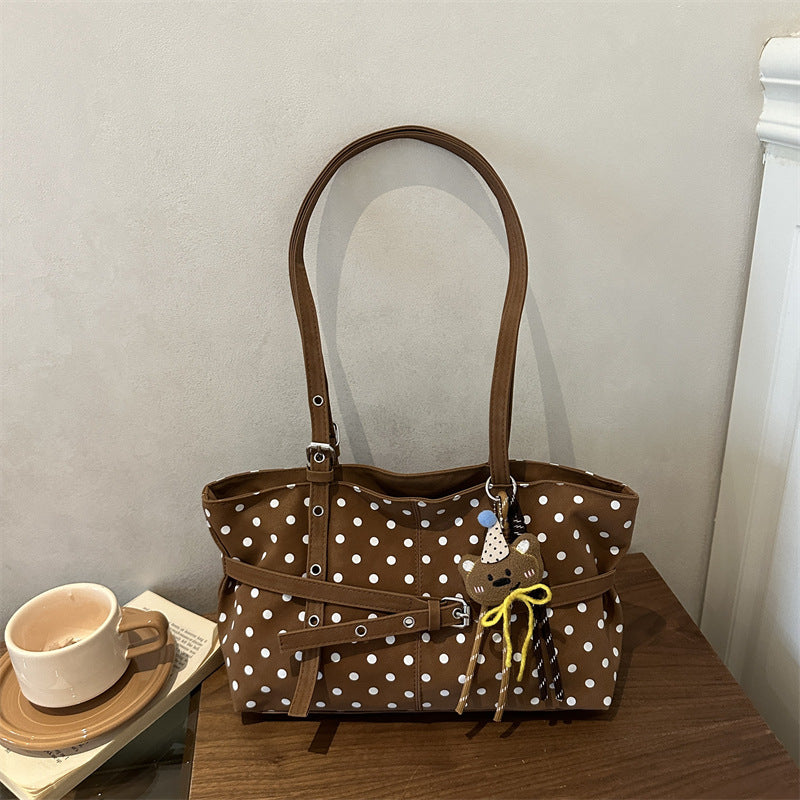 Polka Dot Dekorativer Schulter Tragetasche