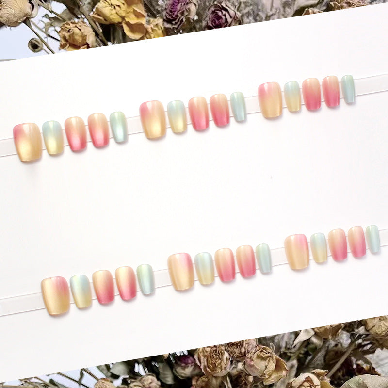 Ombre Effekt Press-On Nagelset Brehn