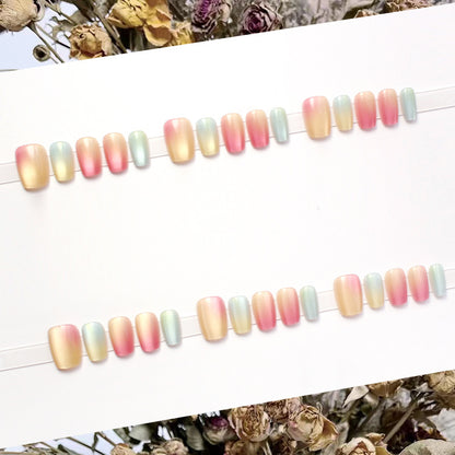 Ombre Effekt Press-On Nagelset Brehn