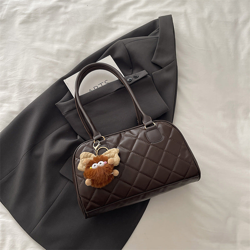 Gepolsterte Kunstleder-Handtasche Brehn