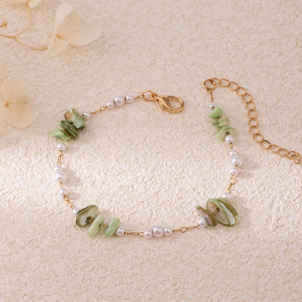 Chic Perlen- und Edelsteinarmband Brehn