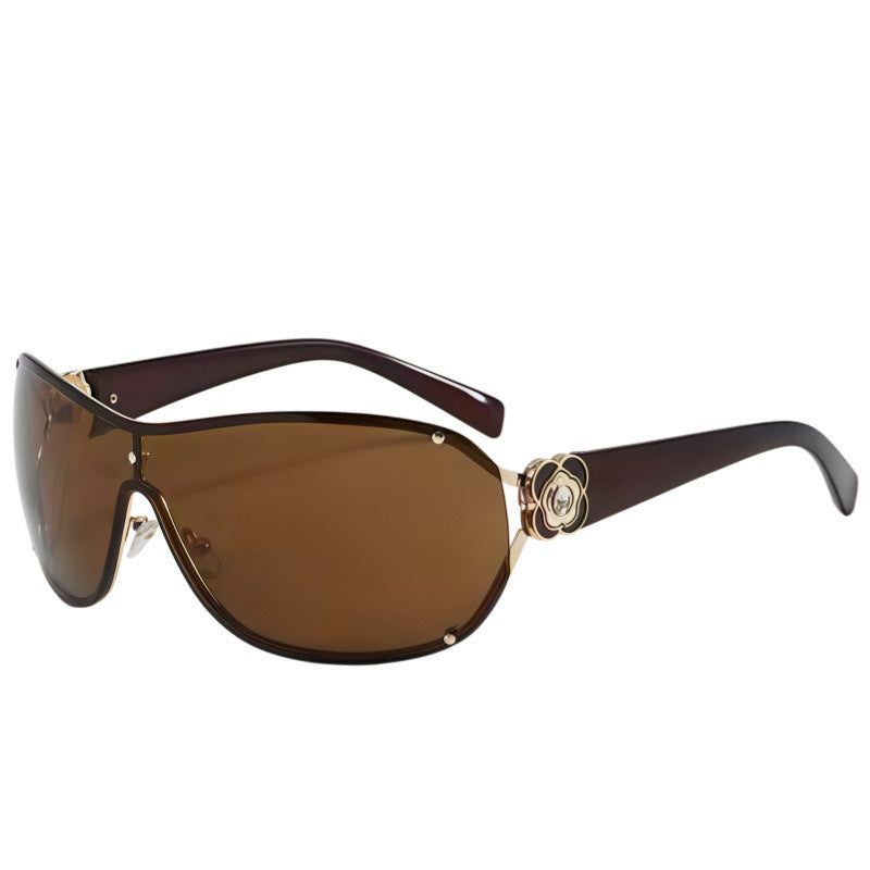 Modische Sonnenbrille mit Floralem Detail Brehn