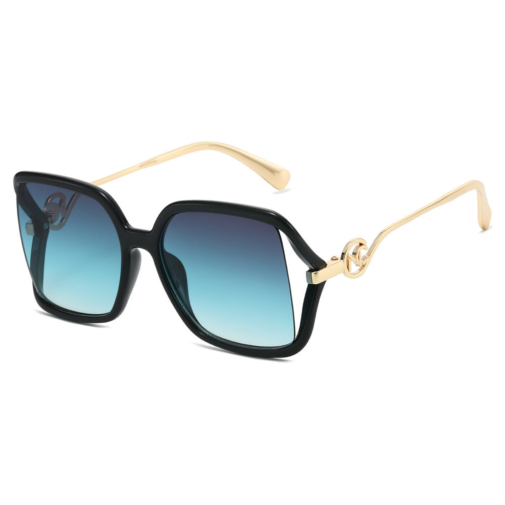 Oversized Geometric Gradient Sonnenbrille Brehn