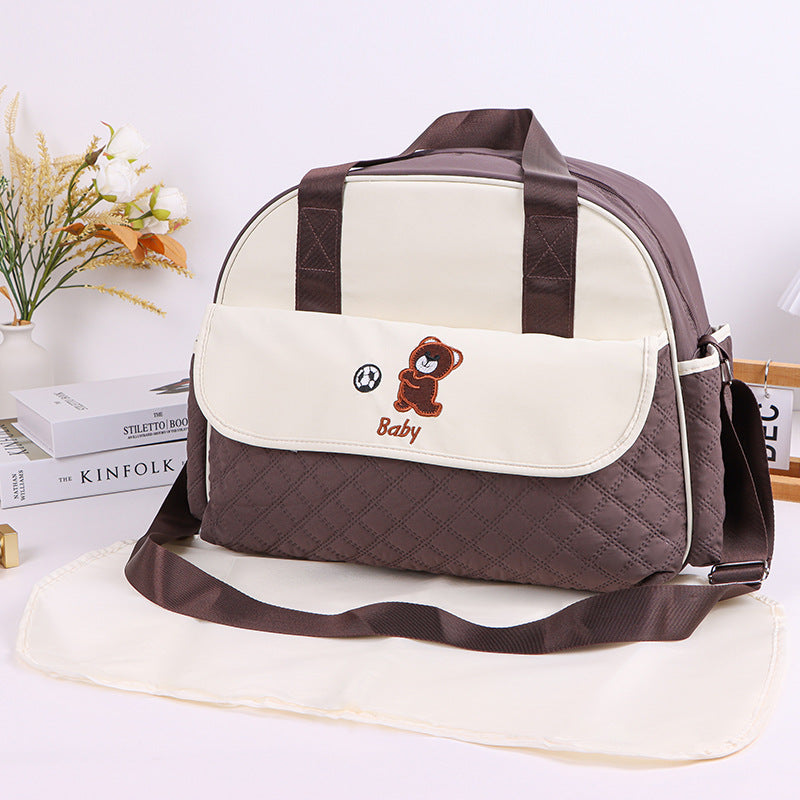 Stoff Wickeltasche mit Praktischem Wechselmatte Brehn