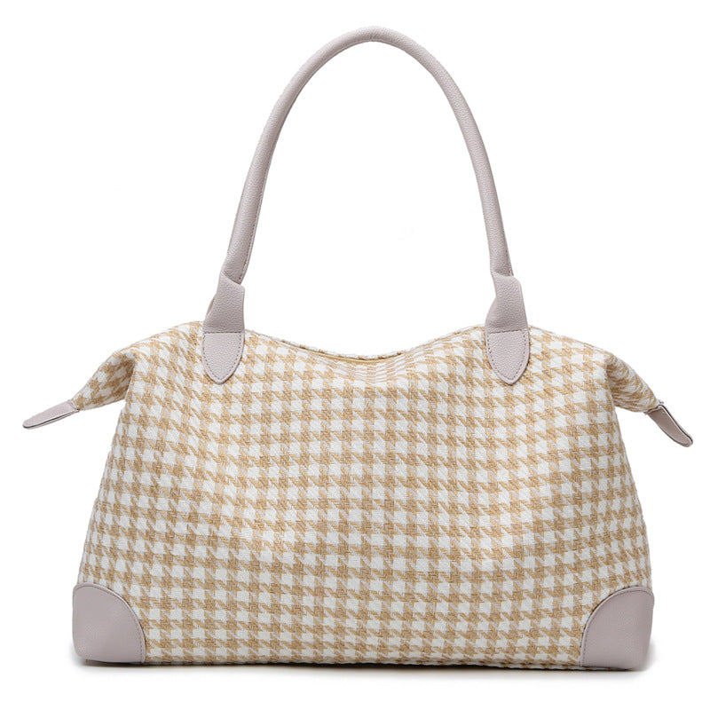 Stylische Hahnentritt-Handtasche