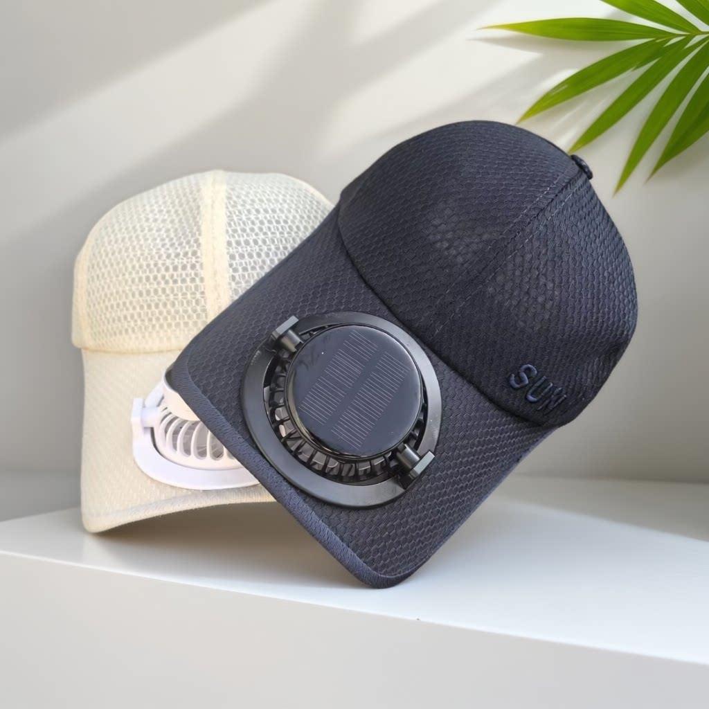 Belüftete Baseballmütze mit abnehmbarem wiederaufladbarem Ventilator Brehn