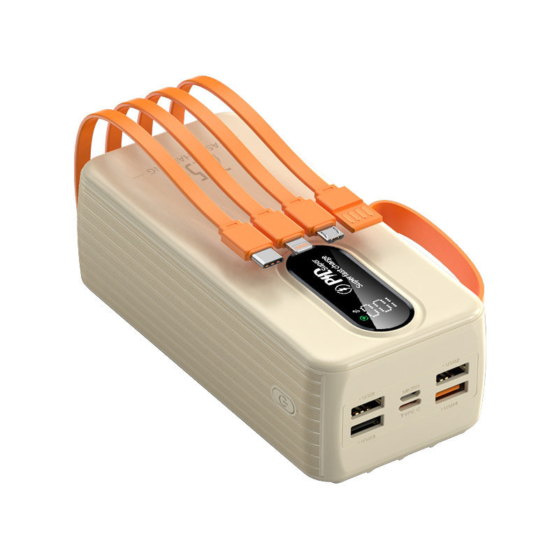 Powerbank mit Digitalem Lade-Display und Multi-Ladeanschlüssen Brehn