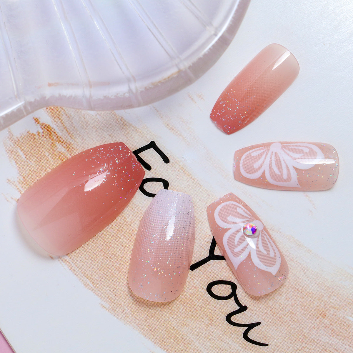 DIY Elegante Press-On Nägel Set Brehn