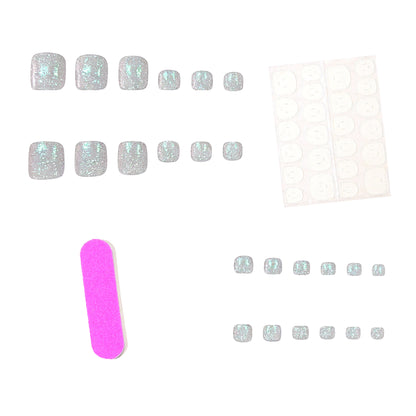 Premium Glitzernde Pediküre Nagelkunst Brehn