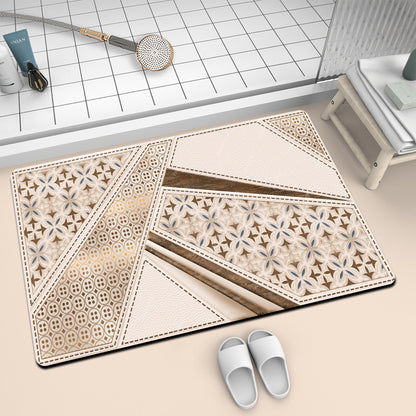 Künstlerische Mosaik-Badmatte Brehn