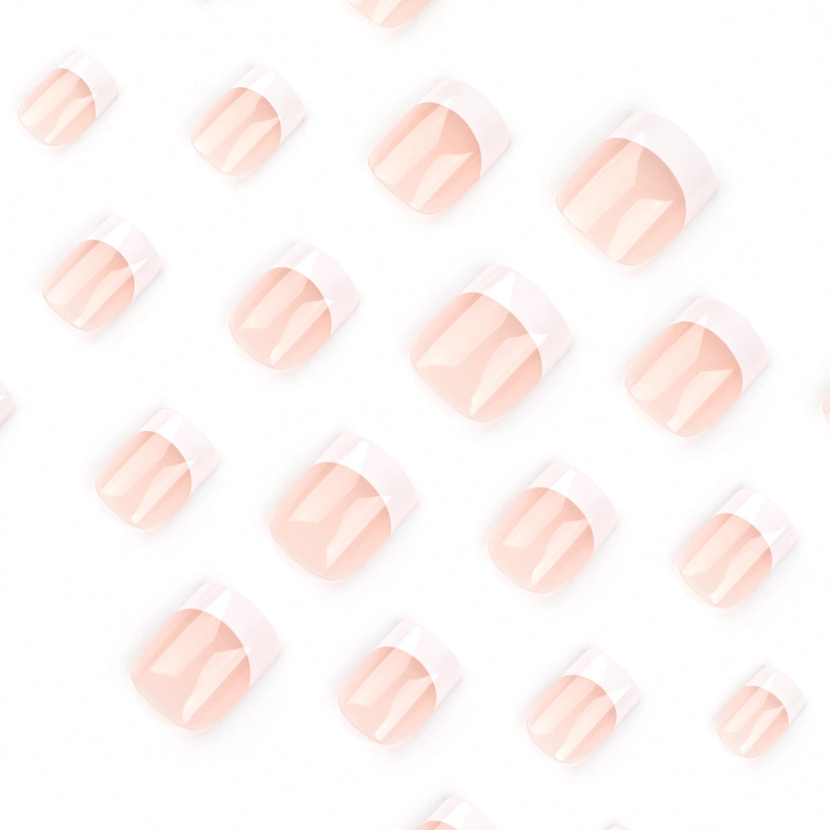 Kunstvolle French-Tip Nägel Brehn