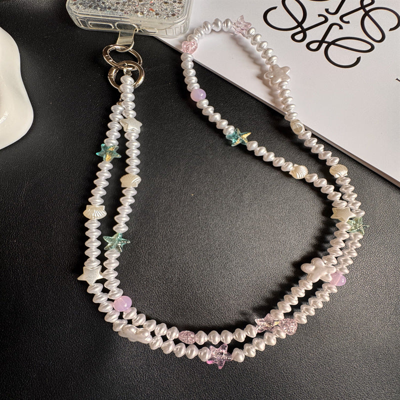 Eleganter Perlenbesetzter Brillenhalter Brehn