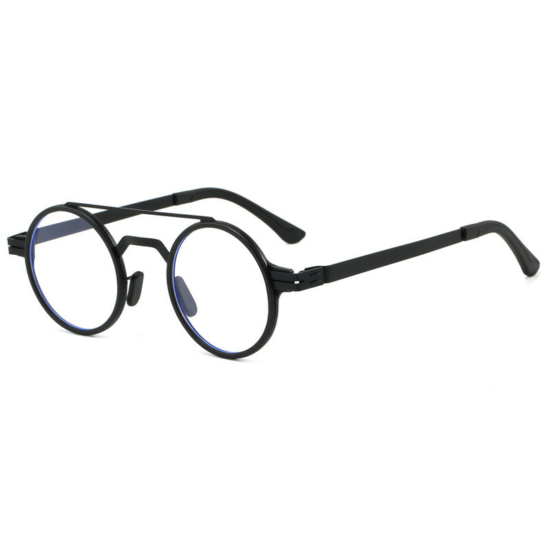 Damen modische runde Sonnenbrille mit minimalistischem Design Brehn