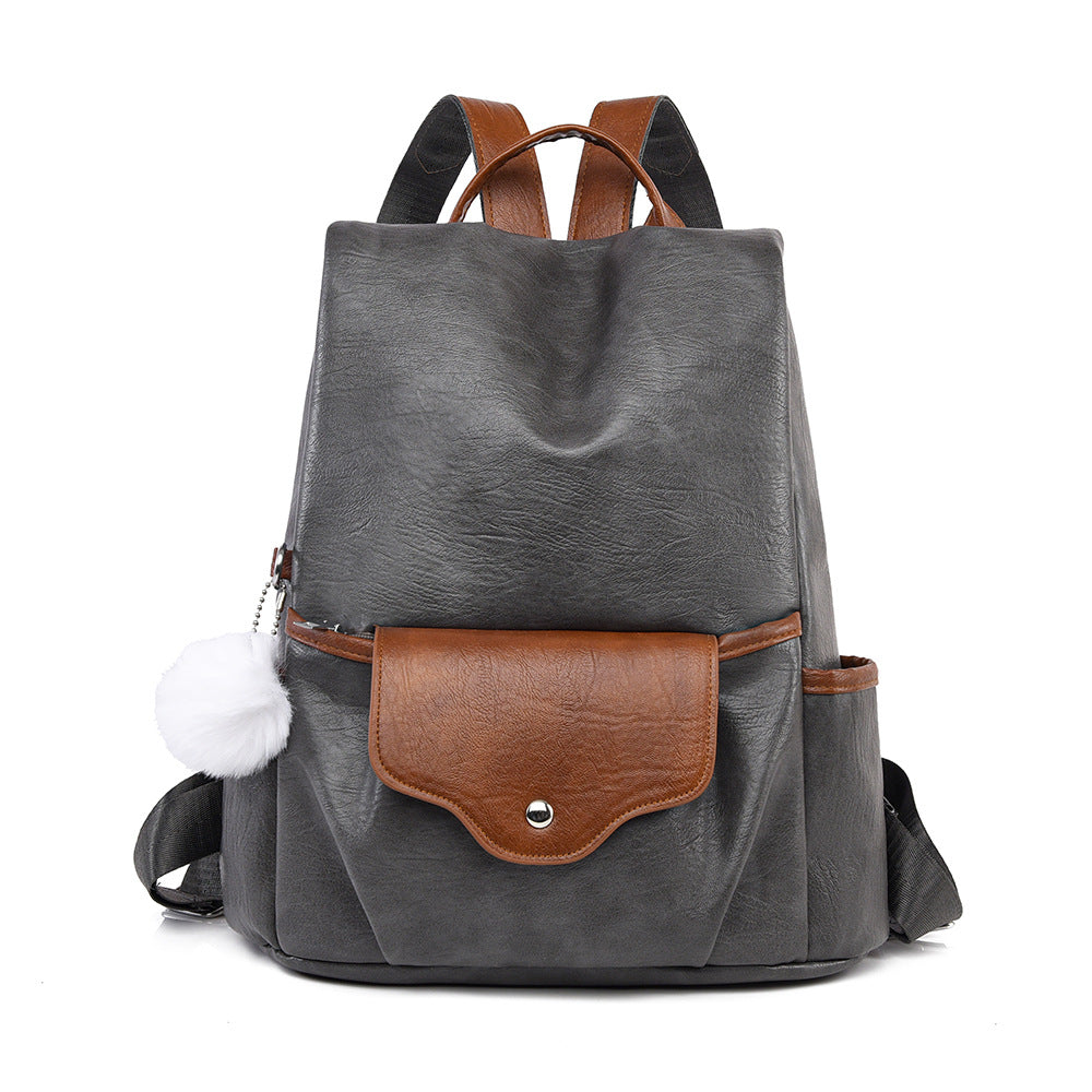 Vielseitiger lässiger Kunstleder-Rucksack