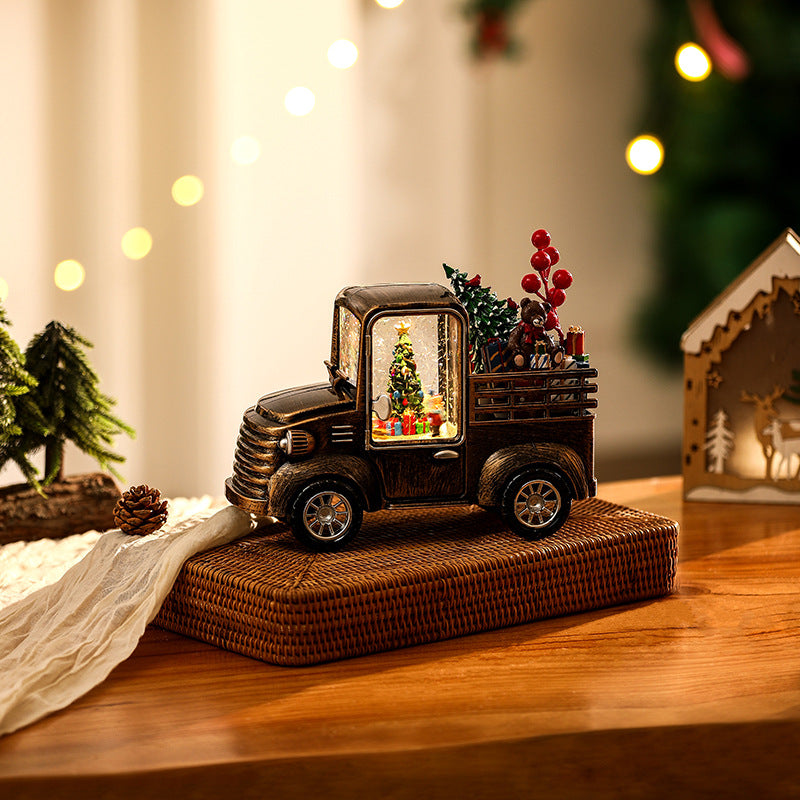 Dekoratives Lkw Modell mit Weihnachtsbeleuchtung Brehn