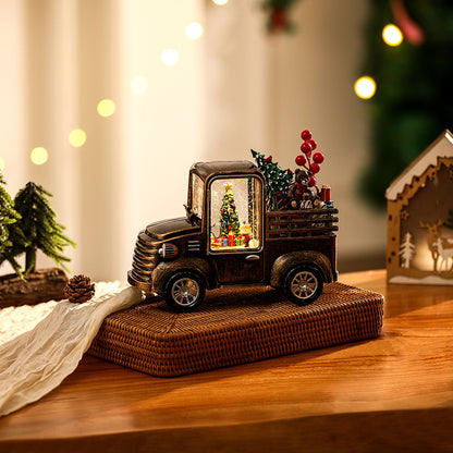 Dekoratives Lkw Modell mit Weihnachtsbeleuchtung Brehn