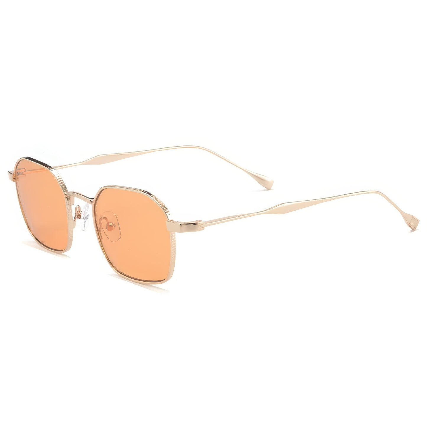Damen modische Sonnenbrille im eleganten quadratischen Design mit hochwertigem Metallrahmen Brehn