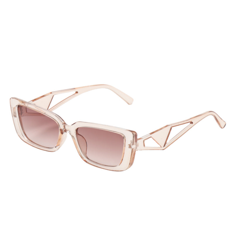 Damen quadratische Sonnenbrille mit innovativem Designelement Brehn