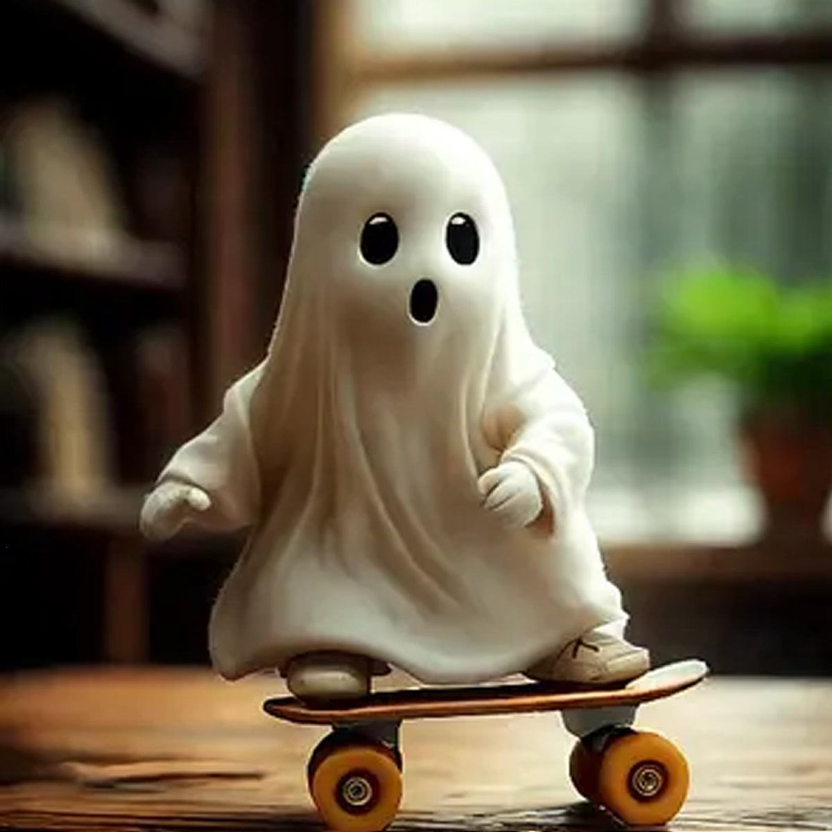 Dekorative Skateboard-Gespenst Figur Brehn