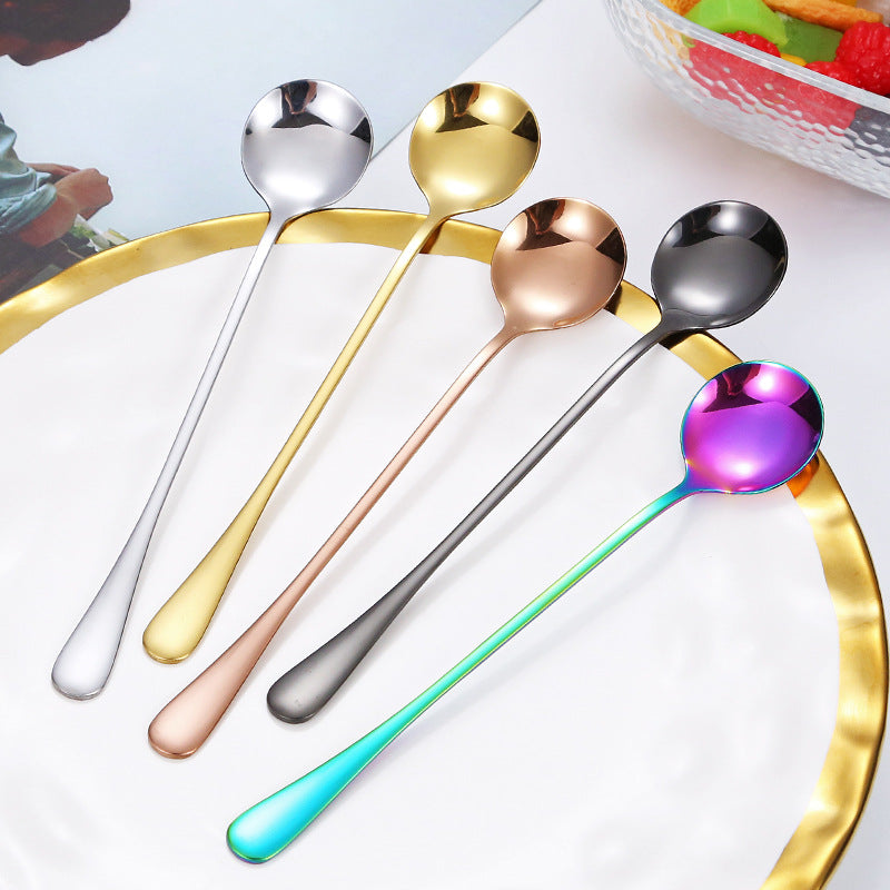 Eleganter Teelöffel mit Polierter Goldoberfläche Brehn