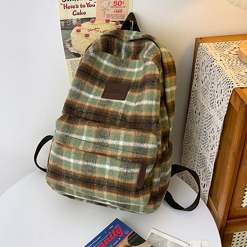 Stylischer Karomuster-Rucksack Brehn