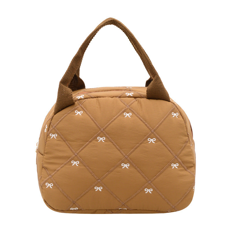 WoQuilted Bogen Detail Handtasche Brehn