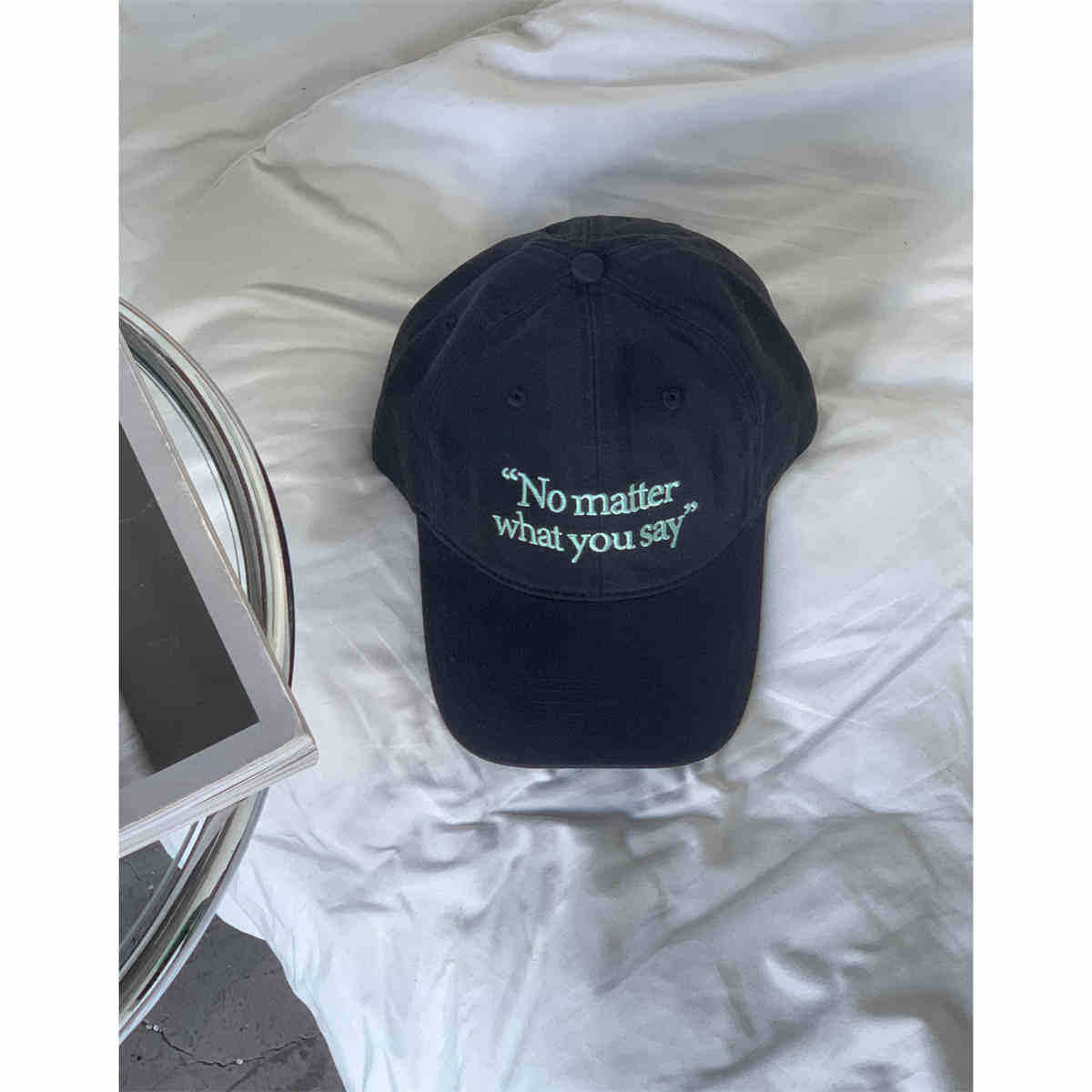 Damen Casual Bestickte Statement Cap Brehn