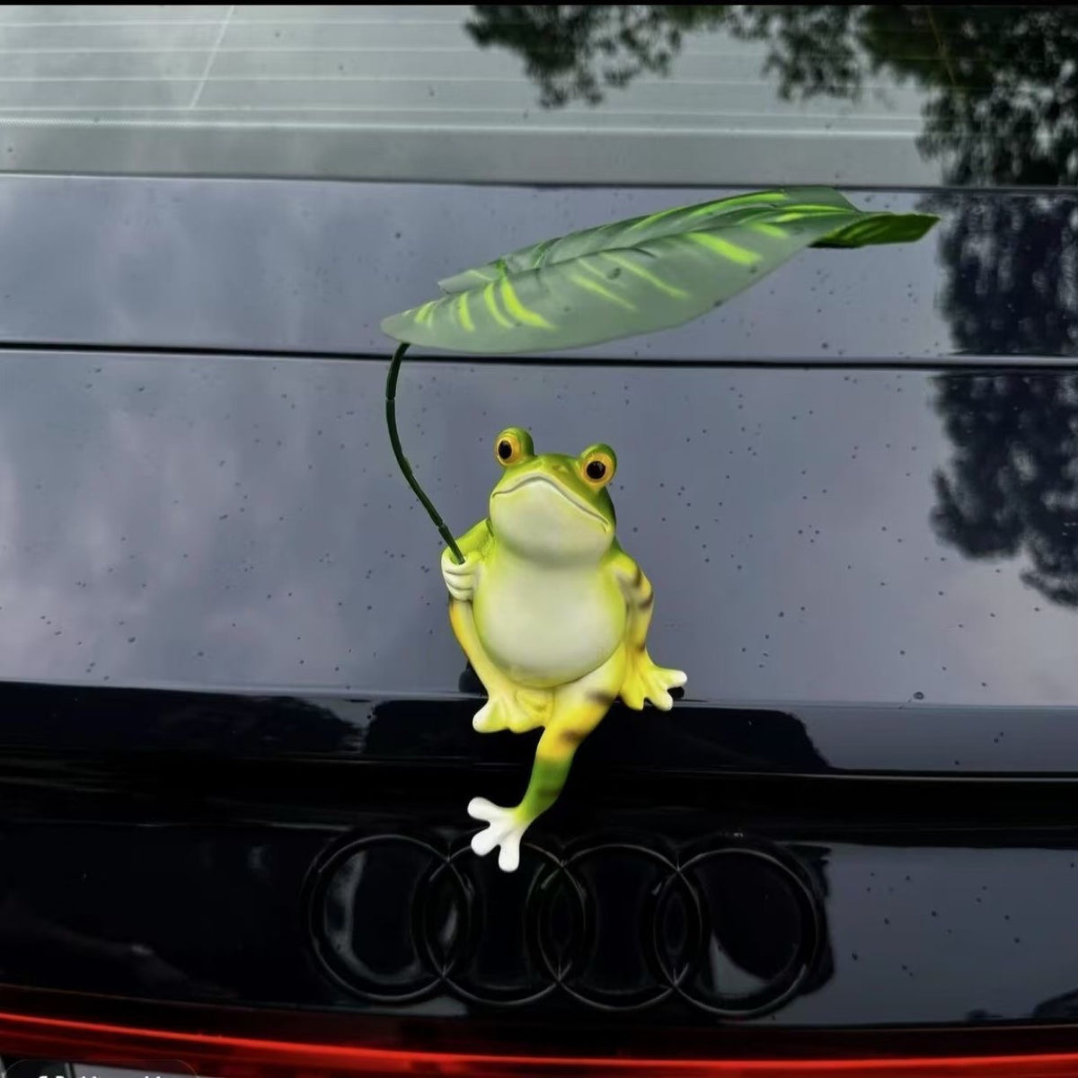 Lustige Froschfigur mit Schirm Brehn