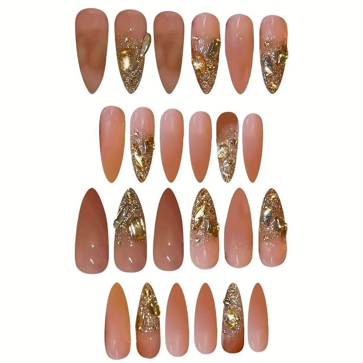 Glamouröse Stiletto-Nagelkunst-Verstärkungen Brehn