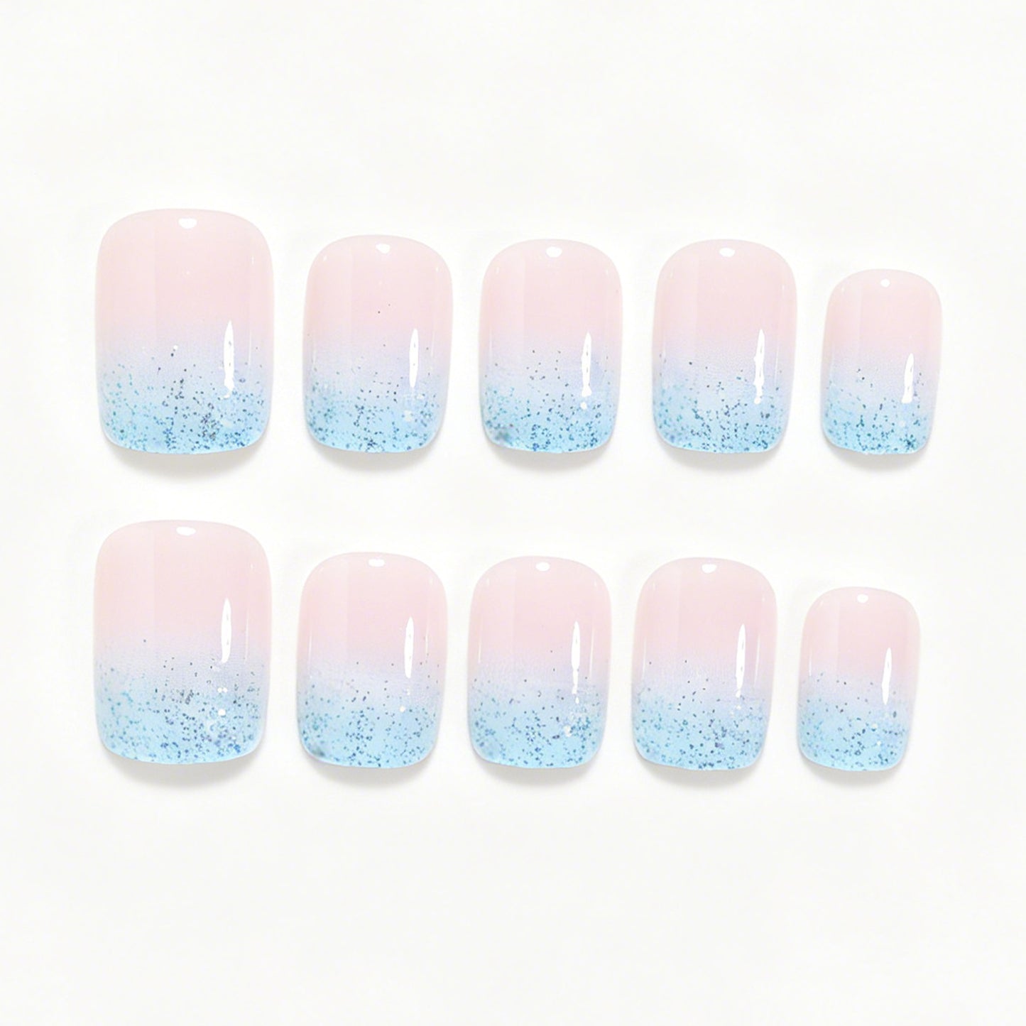 Glitter Ombre Nail Art Brehn
