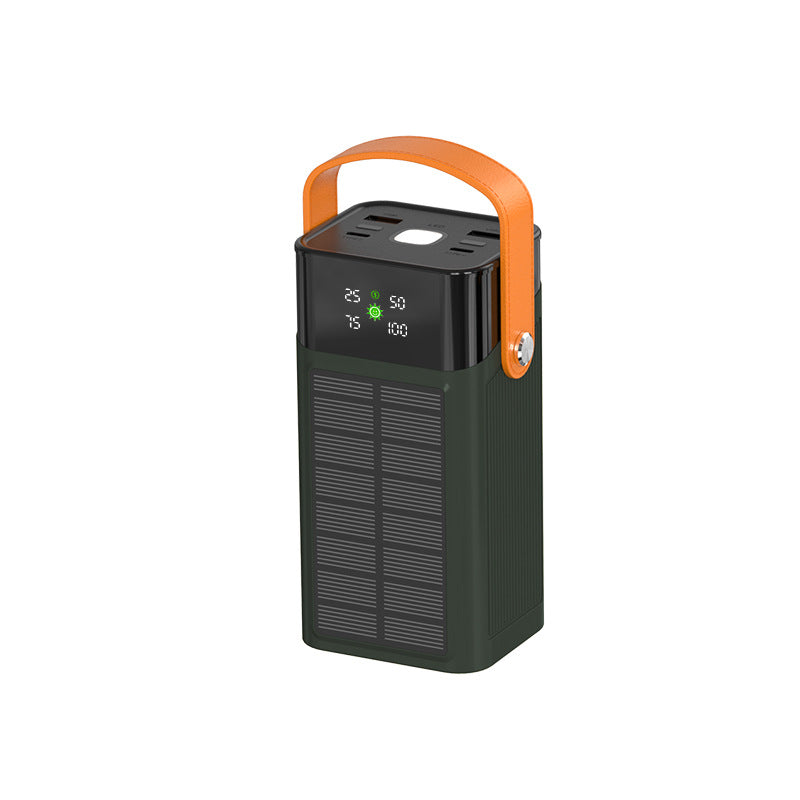 Tragbare Solar-Powerbank mit Integrierter Ladestation und Led-Anzeige Brehn