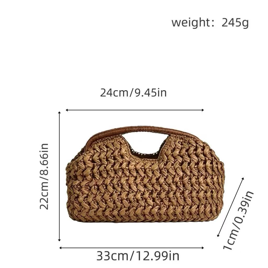 Praktische Bast-Handtasche Brehn