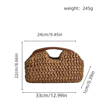 Praktische Bast-Handtasche Brehn