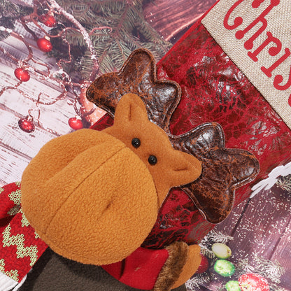 Niedlicher Weihnachtsstrumpf mit Schneemann-Motiv Brehn